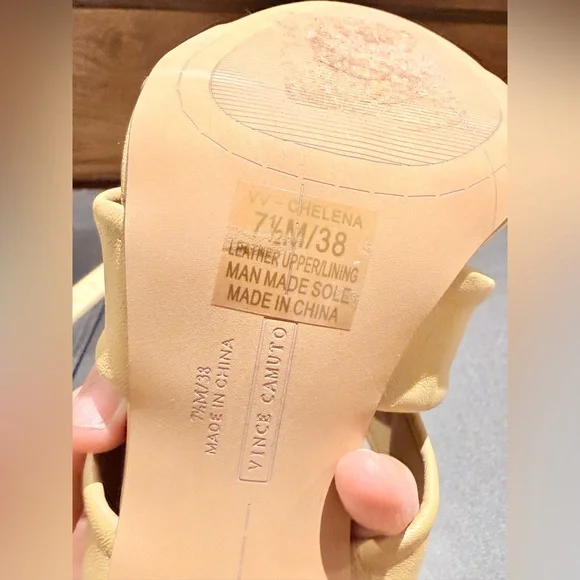 NWOT Vince Camuto Chelena Heels Dulce De Leche Color - Picture 10 of 11